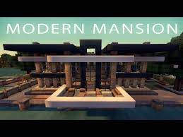 Modern redstone house almost 500 redstone!! Minecraft Modern House Mansion Download Minecraft Modern Minecraft House Designs Modern Minecraft Houses