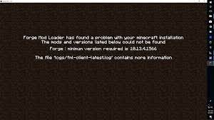 For a few months now i have been using forge, with a few mods (5zig, autotip etc.) but, a few days ago, everytime i try to start up minecraft with forge, it crashes. Forge Mod Loader Has Found A Problem With Your Installation Support Bug Reports Forge Forums