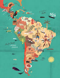 República de colombia ), is a country in south america with territories in north america. Martin Haake Is Represented By Lindgren Smith Illustration South America Map America Map Illustration America Map