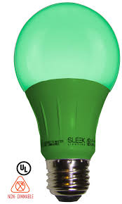 Green 3 Watt E26 Led 2 Pack Sleek Lighting