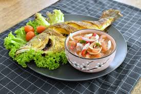 3 bahan nie di goreng sedikit dan tumbuk. Ikan Bakar Dengan Air Asam Kerisik Yang Super Sedap Buat Orang Lapo