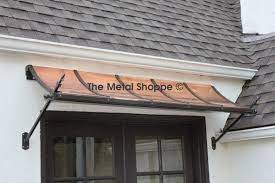 The Metal Shoppe Decorative Copper Or Steel Exterior Awnings Awning Over Door Door Awnings Wrought Iron Awning