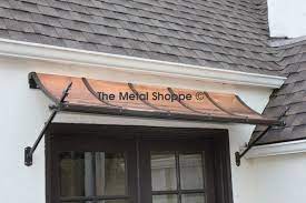 1500 series door canopy with sidewings. The Metal Shoppe Decorative Copper Or Steel Exterior Awnings Wrought Iron Awning Metal Awning Copper Awning