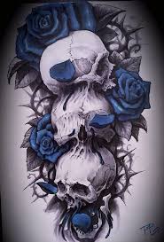 Rose Skull Skull Tattoo Design Sleeve Tattoos Skull Art