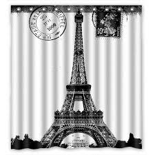 Gckg Paris Eiffel Tower City Of Love Bathroom Shower Curtain Shower Rings Included 100 Polyester Waterproof Shower Curtain 66x72 Inches Walmart Com Black Shower Curtains Shower Curtain Decor Fabric Shower Curtains
