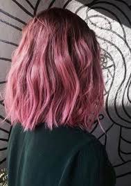 43 Super Ideas Hair Short Bob Messy Lob Haircut Hair Styles Pink Ombre Hair Dyed Hair