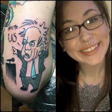 Photos of bernie sanders to compare with the tattoo senator bernie sanders, an independent from vermont and 2016 democratic presidential candidate, speaks to attendees at the iowa state fair. Bernie Sanders Tattoo The Best Tattoo Gallery Collection