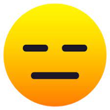 The straight face emoji first appeared in 2010. Expressionless Face Emoji