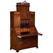 Located in north miami, fl. Antique Danish Empire Mahogany Secretary Desk For Sale At 1stdibs