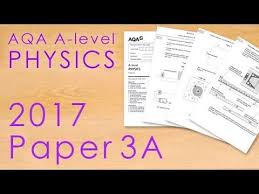 Aqa 2017 Paper 3 A Level Physics A Level Physics Physics Aqa