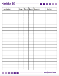 Free Printable Medicine List For Caregivers In 2020 Medication List Medication Chart Printable Medical Printables