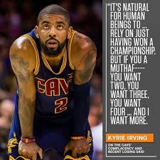 Available in text and image form. Kyrie Took His Share Of Responsibility For The Cavs Recent Troubles Saying He Had To Face The Music Kyrie Nba Quotes Kyrie Irving