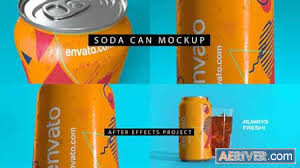 Download Videohive Soda Can Mockup 4k 28384896 Free PSD Mockup Templates