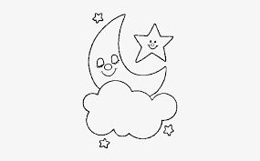 Have fun with cute and funny coloring pages !! Coloring Page Moon And Stars Free Transparent Png Download Pngkey
