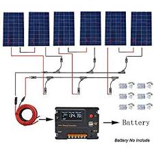 Eco Worthy 720 Watt 24 V Solarpanel Komplett Set 6 Pcs Pv Solarpanel Mit 20a Controller Fur Boote Zelte Solar Beleuchtun Solarpanel Solar Outdoor Ausrustung