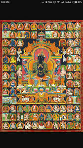 Vajradhara And 84 Maha Siddhas Buddhist Art Sacred Geometry Art Spiritual Art