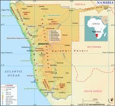 Click on the port icons for a thumbnail view of the port. Namibia Map Map Of Namibia