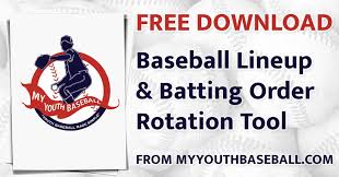 baseball lineup rotation generator my youth baseball