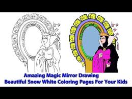 Polish your personal project or design with these magic mirror transparent png images, make it even more personalized and more attractive. Snow White Mirror Coloring Pages Coloring And Drawing