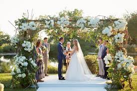 Outside Jewish Wedding Ceremony At Wolffer Estate Wedding By Christian Oth Studio Vineyard Wedding Wedding Jewish Wedding Ceremony