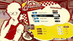 As with persona 5, he can make curry and coffee to restore the hp and sp of his allies in the metaverse. Recipes Persona 5 Strikers Wiki Guide Ign
