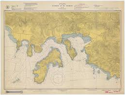 St Thomas Harbor Map Usvi Historical Chart 1948 Historical Maps Custom Map Map