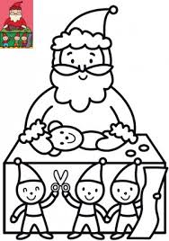 Vite, on sort les crayons de couleurs et les feutres pour imprimer et colorier ce beau dessin. Dessin De Noel Pour Enfants Le Coloriage Du Pere Noel Et Les Lutins A Imprimer