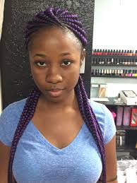 Black And Purple Braids Hairstyles Purple Ghana Braids Braided Hairstyles Ghana Braids Ghana Braids Hairstyles
