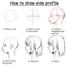 Anime drawing is a favourite among young and the old. How To Draw Side Profile Picture Not By Me Credit Fully To Muimushi Follow Muimushi For Profile Drawing How To Draw Side Profile Draw Side Profile
