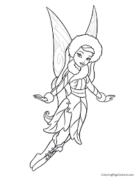 Tinkerbell and friends drawing with color. Tinkerbell And Friends Coloring Pages Coloring And Drawing