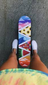 Vsco Fruzsitth Skateboard Art Design Painted Skateboard Skateboard Art