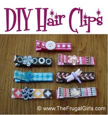 Here is the first of the hair clip diys. How To Make Cute Hair Clips For Babies And Little Girls The Frugal Girls
