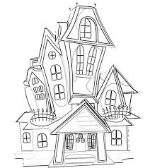 Haunted mansion coloring pages contentpark co. Spooky Haunted House Coloring Page Free Printable Coloring Pages For Kids