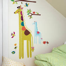 Giraffe Growth Chart Vinyl Mural