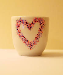 The Most Beautiful Hand Painted Egg Cup With Spotty Heart In Any Colour By Ncjdesign 8 00 Pottery Painting Designs Pottery Painting Hand Painted Pottery
