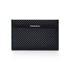 This red glass is spectacular, the texture is wonderful. Diamond Point Card Case In Black Calfskin Leather Tiffany Co