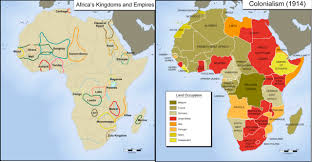 Comparison of africa in the years 1880 and 1913. Boundaries In Africa