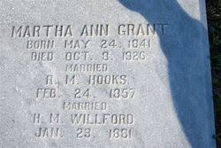 Martha Ann Grant Hooks (1841-1926)