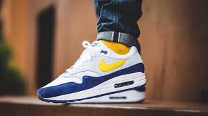 131 29 Nike Air Max 1 Og White Tour Yellow Blue Uk Sizes 7 11 New 2018 New With Box A Brand New Unused And Unworn Item Inclu Nike Air Max Nike Air Max