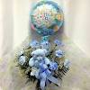 Florist designed new baby boy bouquet. 1