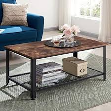 Looks great in your living room, great room, condo, family room or den; Vinext Industrial Coffee Table With Storage Shelf Vintage Wooden Board With Stable Metal Frame Wood Look Furniture With Rustic Coffee Table For Living Room Retro Brown Buy Online In Azerbaijan At Desertcart