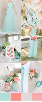 Mint Blue And Peach Rustic Wedding Color Ideas Rustic Wedding Colors Wedding Colors Rustic Bridesmaid Dresses
