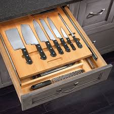 In this way, they are safely stored in the drawer and always. Rev A Shelf Cutlery Drawer For 24 Inch Cabinets With Utensils 4wtud 24 Sc 1 In 2021 Kitchen Upgrades Kitchen Drawers Kitchen Knife Storage
