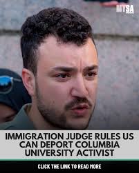 JUST IN: https://trib.al/loEjTwW The judge said that graduate student  Mahmoud Khalil posed "potentially serious foreign policy consequences."