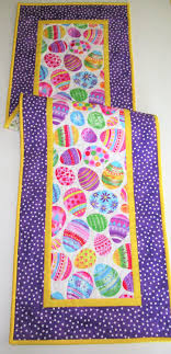 Easter Table Runner Easter Eggs Handmade Quilted Quilted Table Runner Easter Buffet Picke In 2020 Easter Table Runners Quilted Table Runner Quilted Table Runners