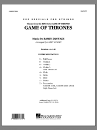 Maybe you would like to learn more about one of these? Djawadi Game Of Thrones Main Title Arr Larry Moore Sheet Music Complete Collection For Orchestra