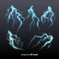 Set Of Blue Lightning On Transparent Background Blue Lightning Transparent Background Geometric Background