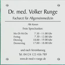 Für die nordrheinischen ärztinnen und ärzte. Praxisschilder Aus Acryl Glas Oder Als Folienaufkleber