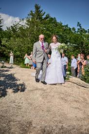 Wedding Ceremony At Cathedral Ledge The Green Barn Wedding Photography Llc