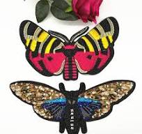 Butterfly Designs Beaded Applique Sew on Embroidery Bead ...